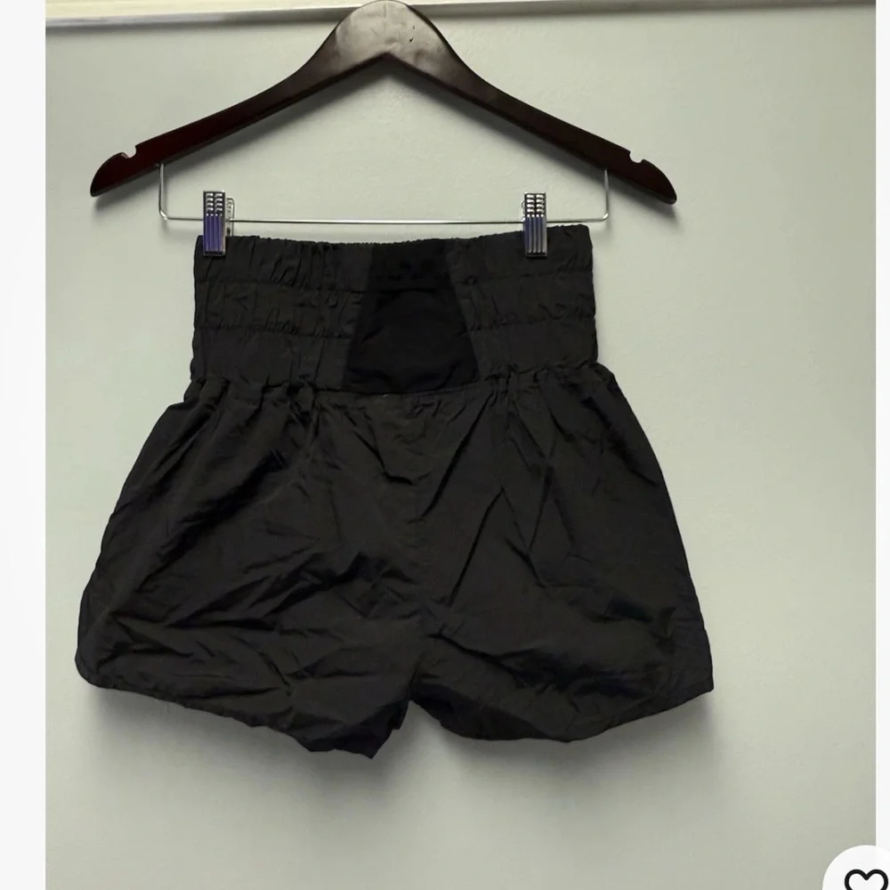 FREE PEOPLE The Way Home High Rise Running Shorts Women's Size Small Black - Picture 2 of 5